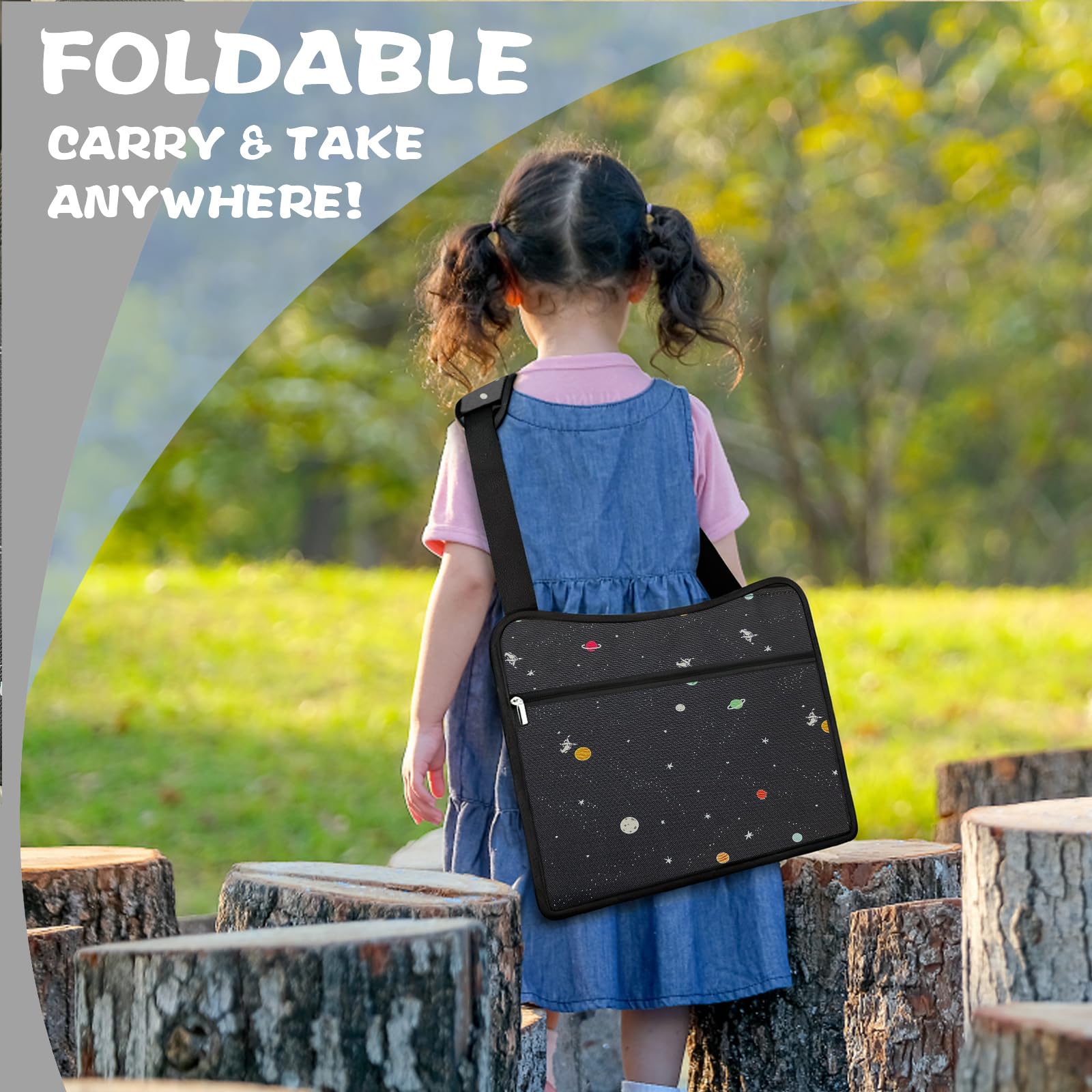 MENZOKE adjustable strap converts to a shoulder strap for easy carrying.