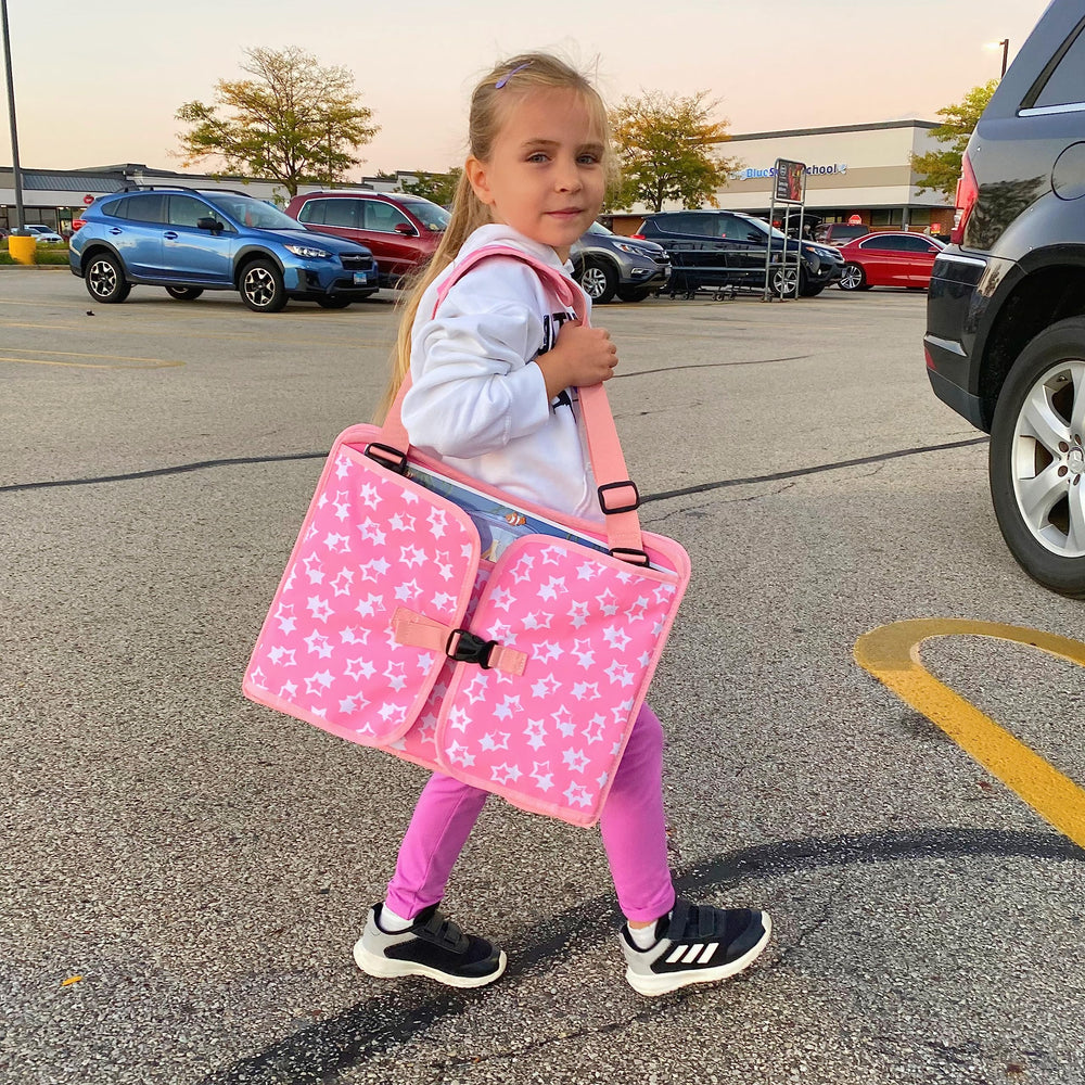 MENZOKE Kids Travel Tray soft edges protect curious hands on the lap.