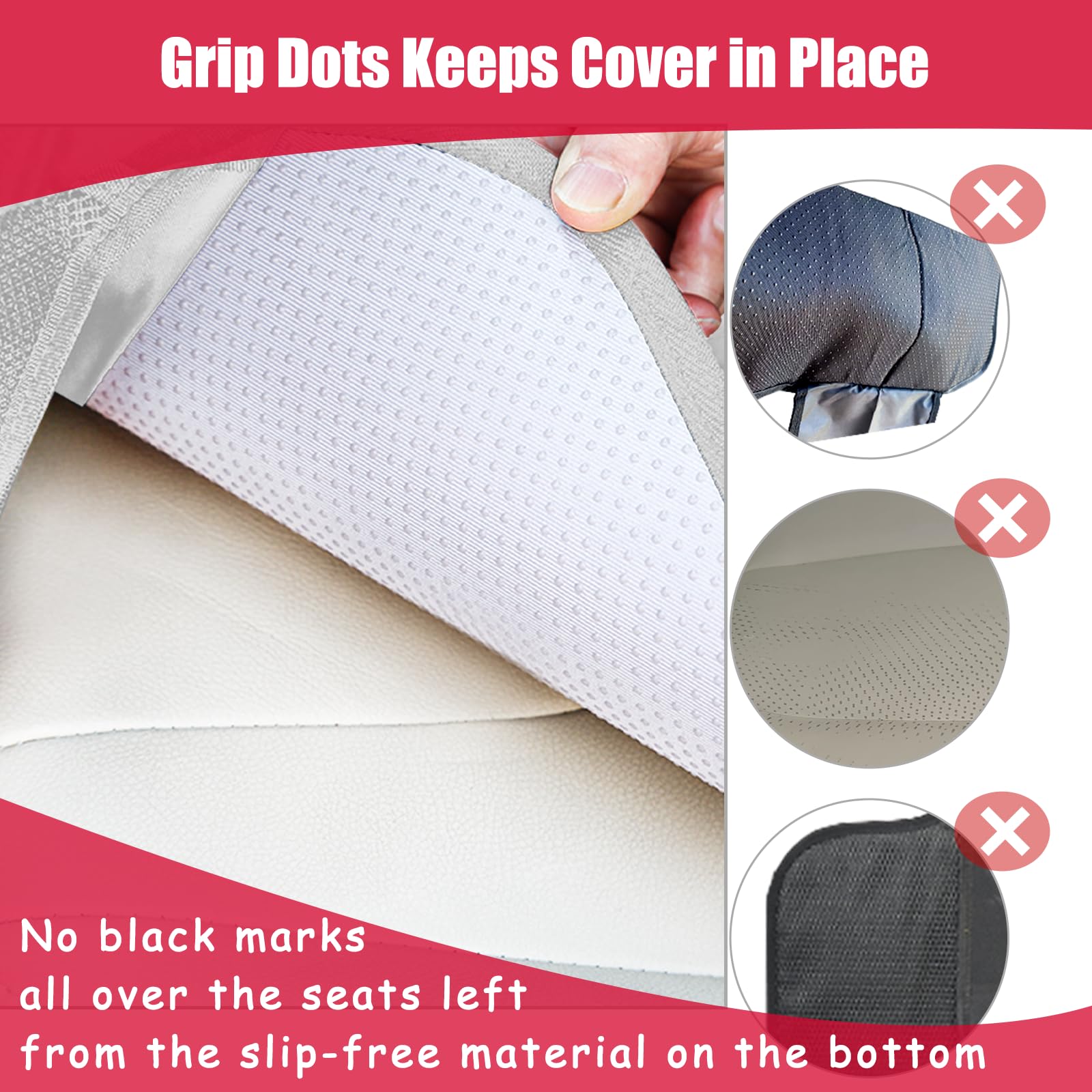Meolsaek anti-slip reverse dots keep the protector in place during drives.