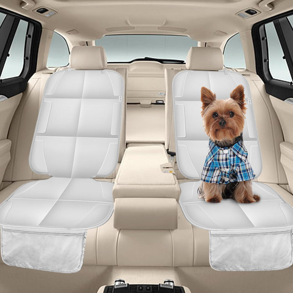 Meolsaek car seat protector easy-clean surface—wipe down quickly.