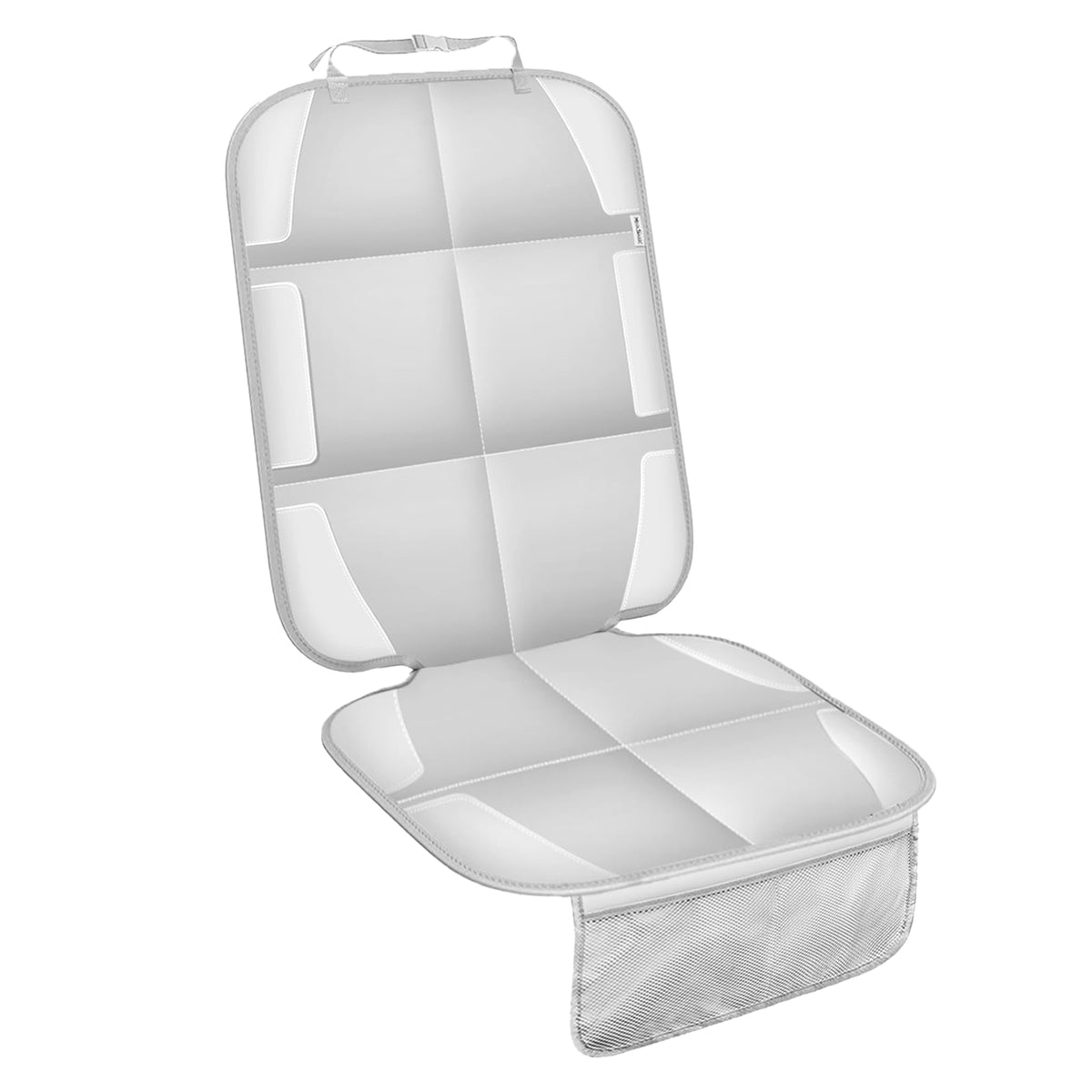 Meolsaek car seat protector front view showing durable construction for back seats.