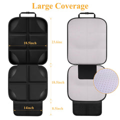 Meolsaek car seat protector upgraded anti-slip system keeps seat secure