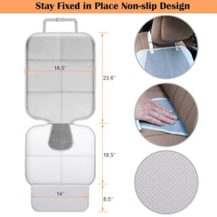 Meolsaek Car Seat Protector waterproof 600D fabric shields leather seats from spills