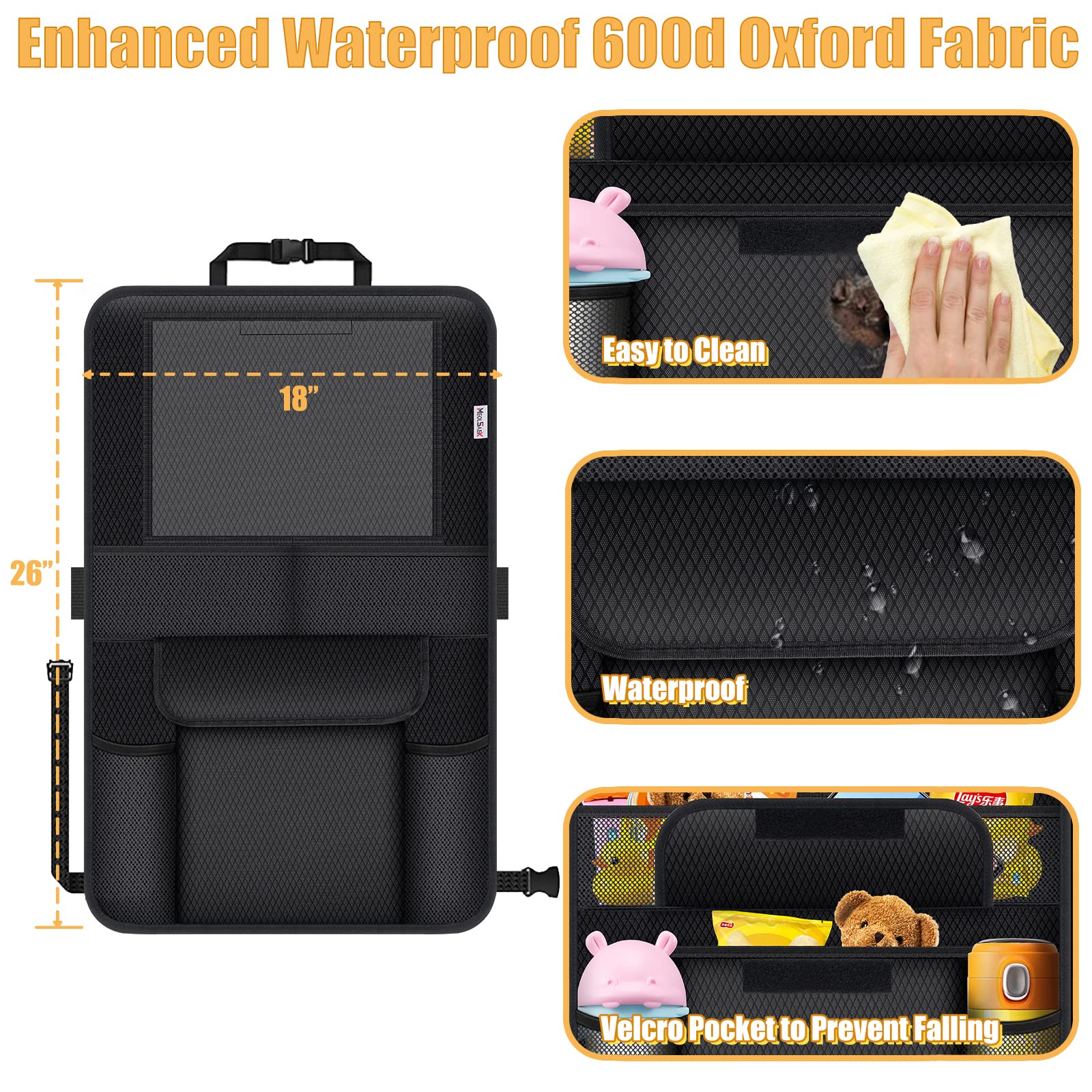 Meolsaek kick mats 2pc table pocket set supports snacks and activities.