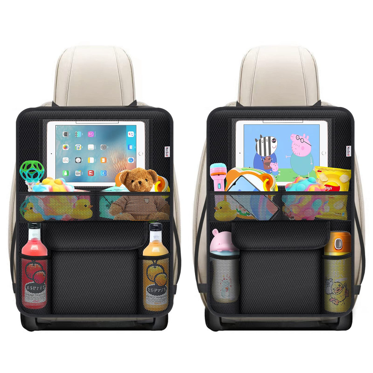 Meolsaek kick mats back seat cover protects upholstery during muddy trips.