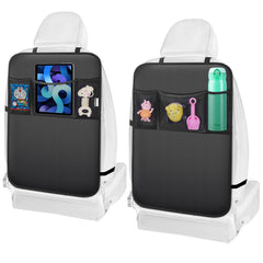 Meolsaek kick mats back seat protector with muddy feet protects seats from dirt.