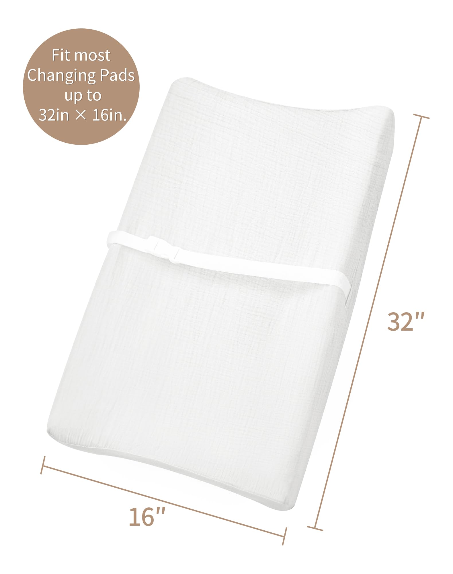 Meowcards changing pad cover 32x16x5 fits standard changing pads.