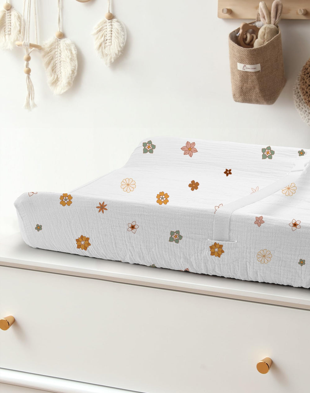 Meowcards nursery decor sage flower image for calm rooms