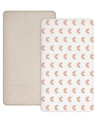 Meowcards crib sheet muslin texture for soft baby skin