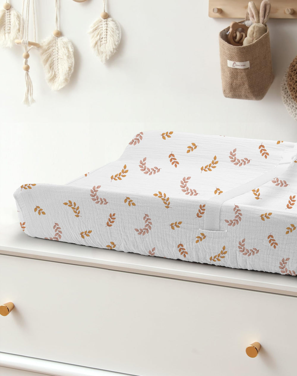 Meowcards machine-washable changing pad cover simplifies cleanup after messy changes