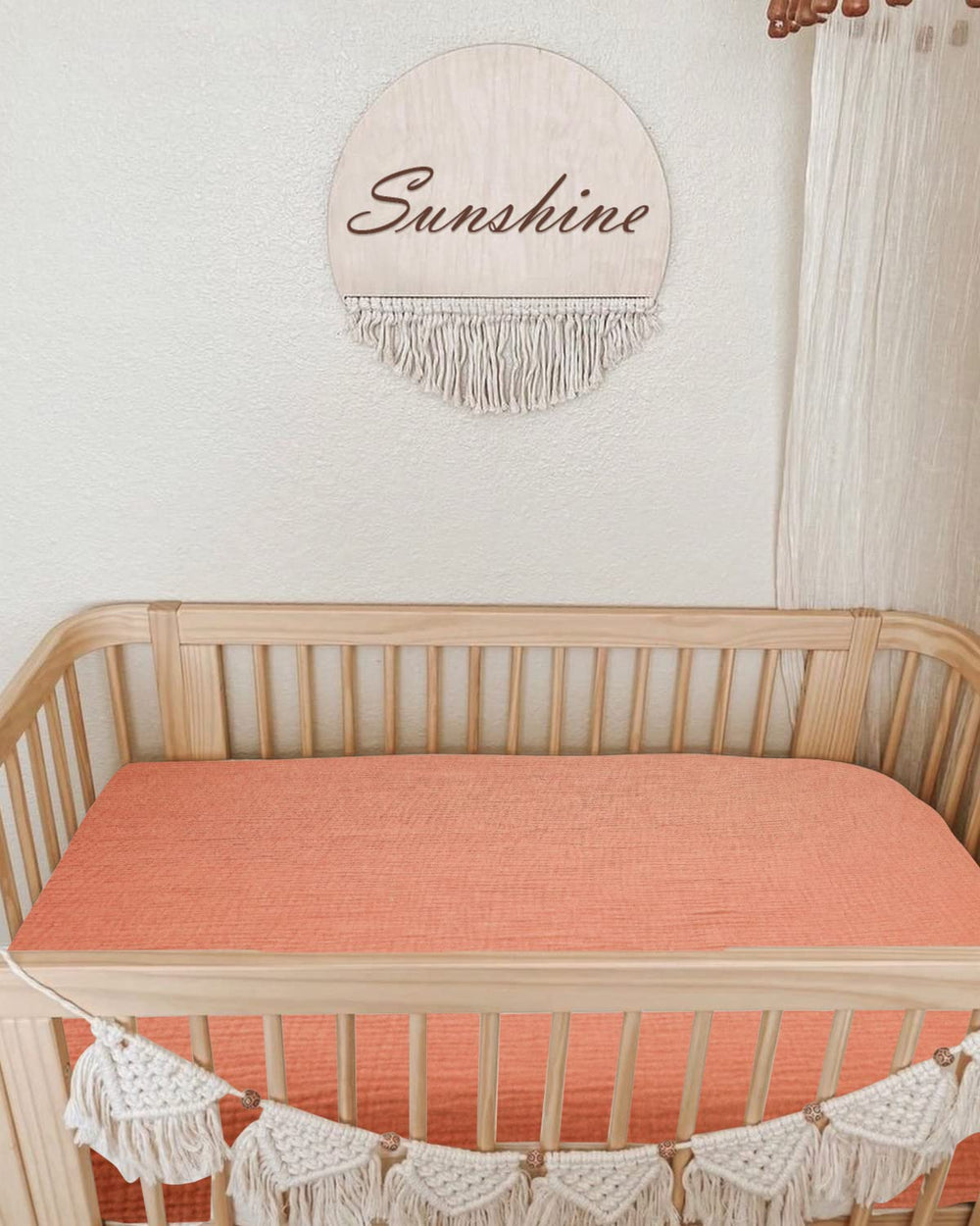 Meowcards mini crib sheet fit for Pack N Play keeps baby cozy and secure