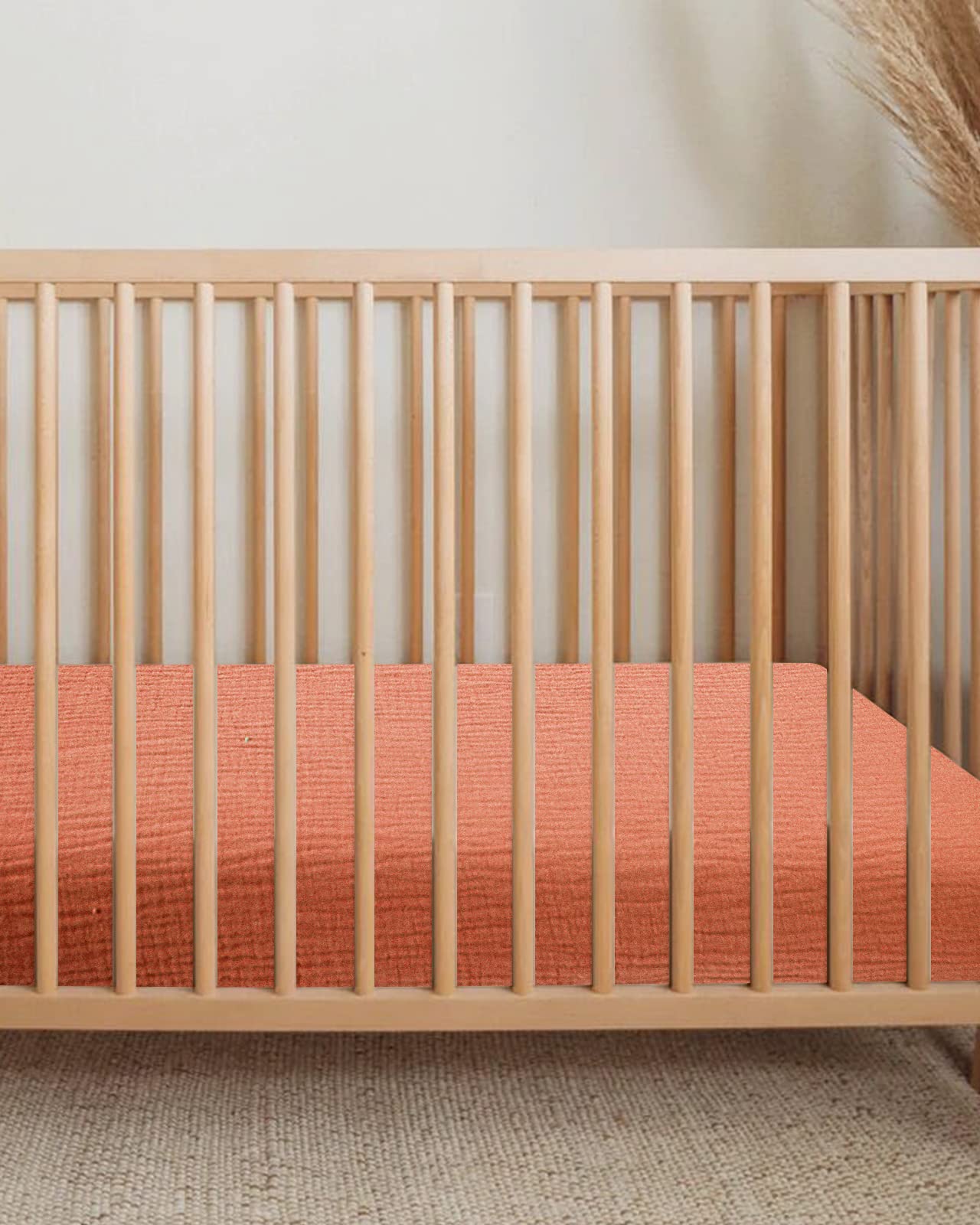 Meowcards mini crib sheet is machine washable for busy parents