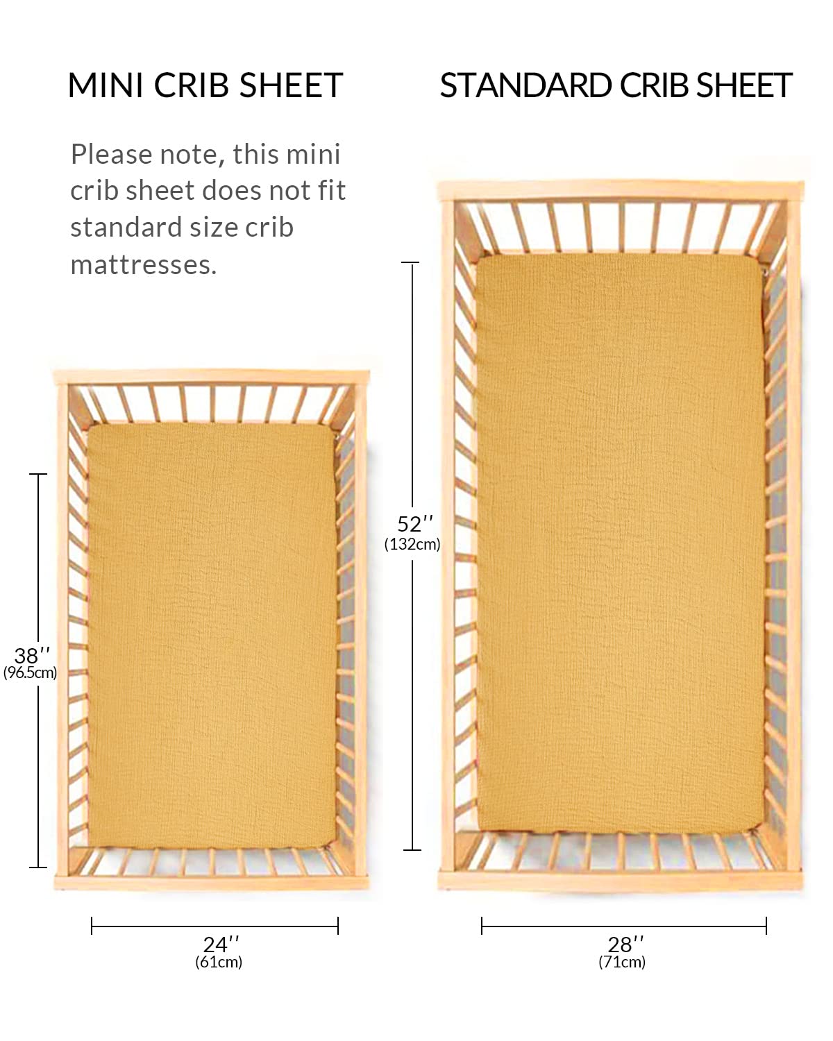 Meowcards mini crib sheet adds breathable softness to nap time decor