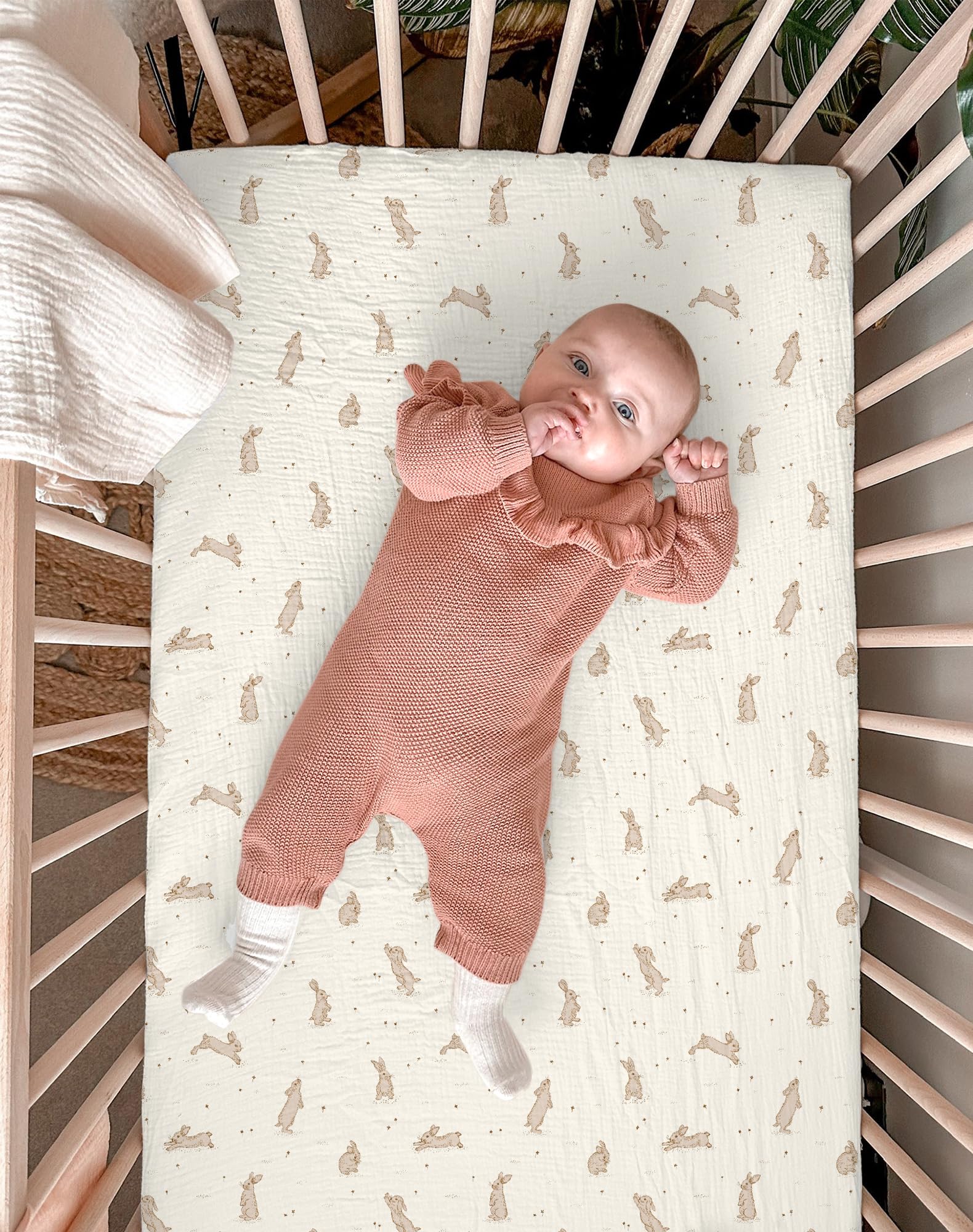 meowcards mini crib sheets color-ways beige gray charcoal conveys versatile nursery styling