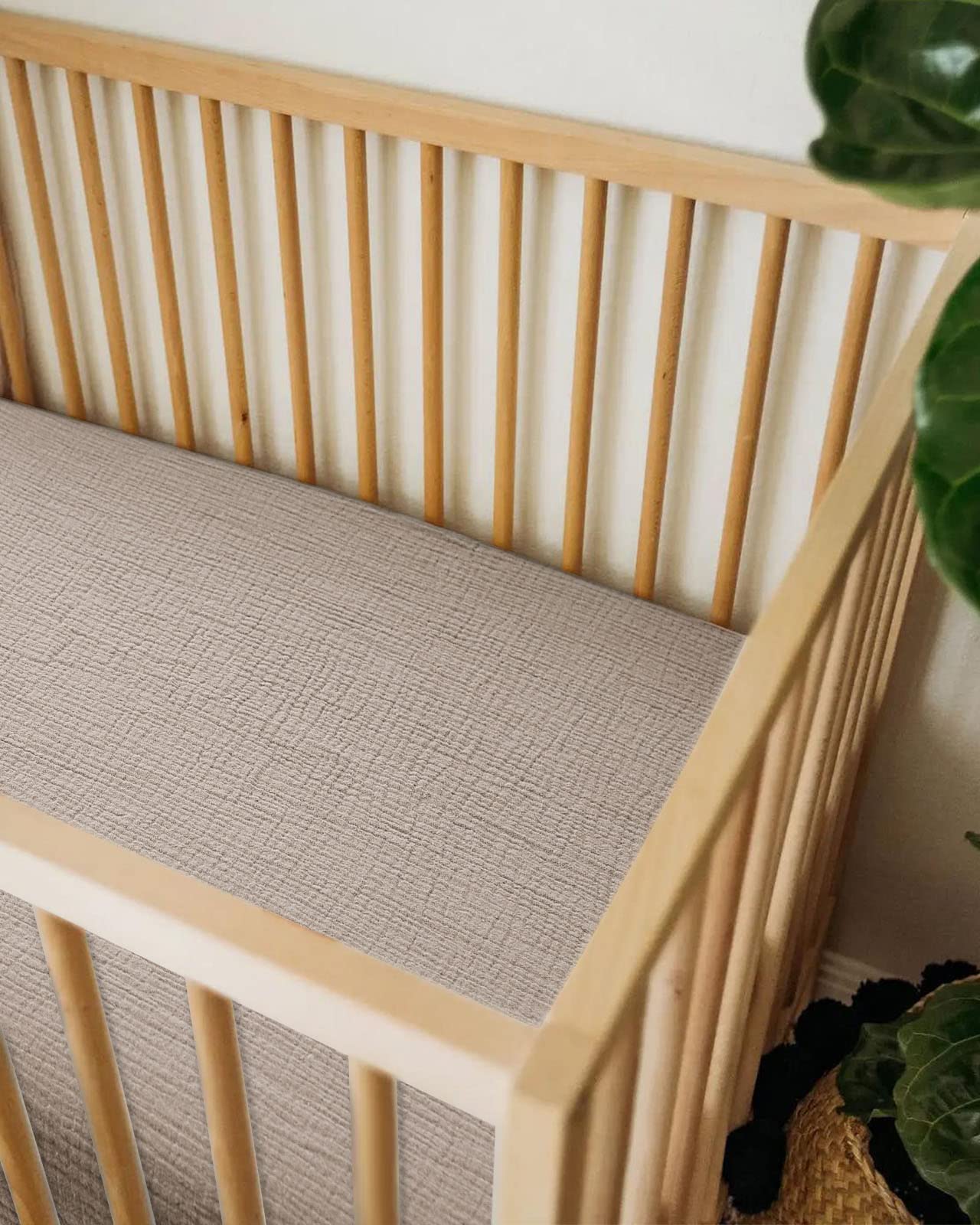 Meowcards muslin sheet adds breathable, cozy touch to any nursery decor