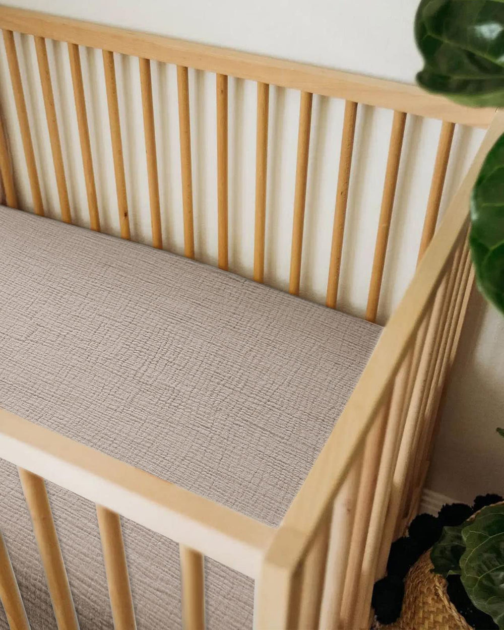 Meowcards muslin sheet adds breathable, cozy touch to any nursery decor
