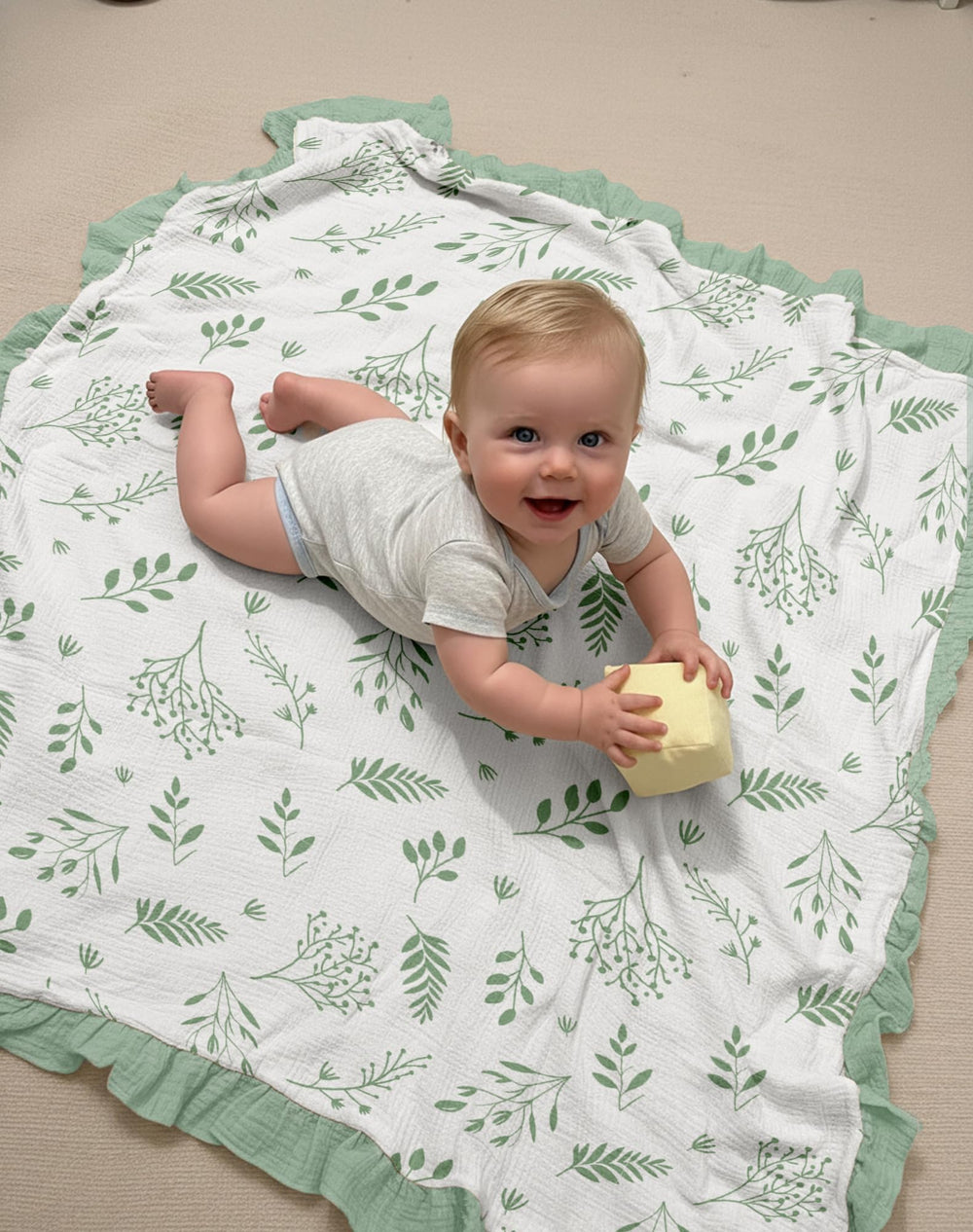 Meowcards nursing cover and stroller-ready blanket for on-the-go use.