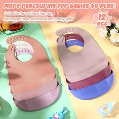 Mepase adjustable silicone bib: grows with baby from 6 to 72 months.