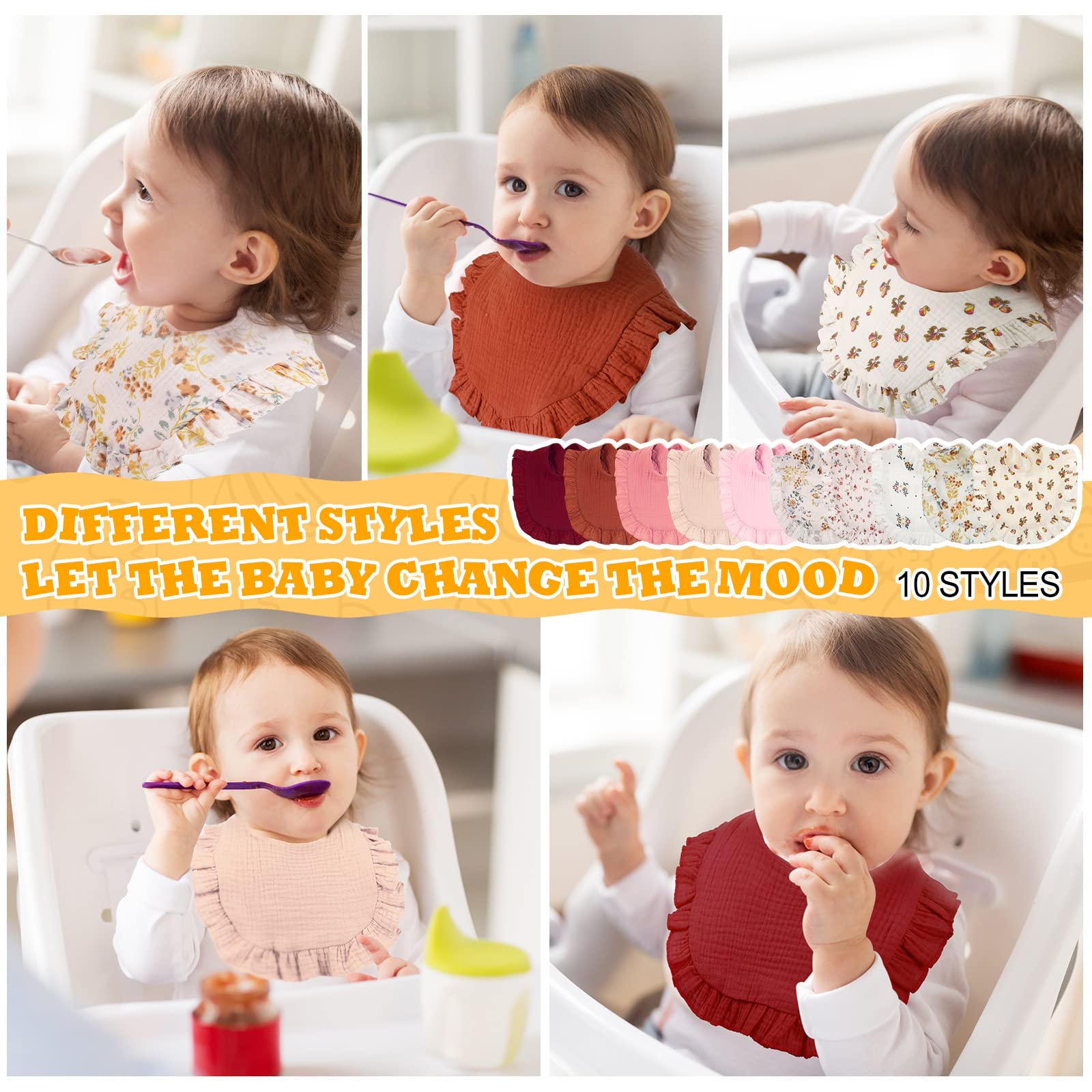 Mepase bibs are lightweight and portable for on-the-go families.