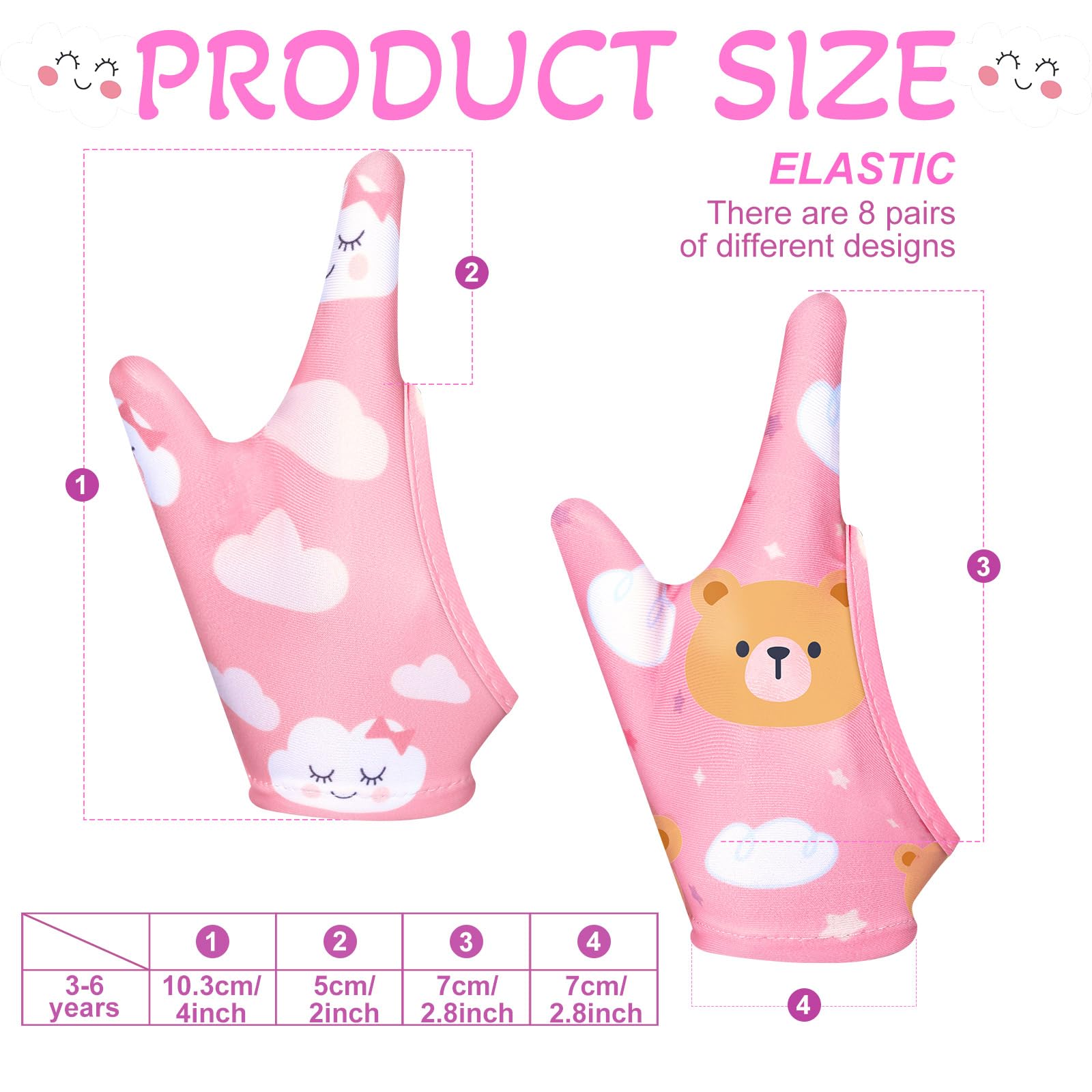 Mepase guard gloves worn on a child's hand demonstrate soft, breathable fiber.