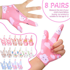 Mepase guard gloves feature two-finger design for easy wear on both hands.