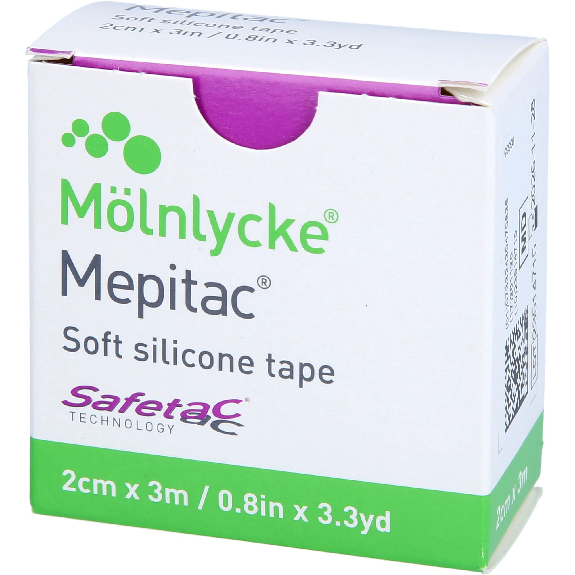 Mepitac roll closeup of silicone surface for gentle adhesion