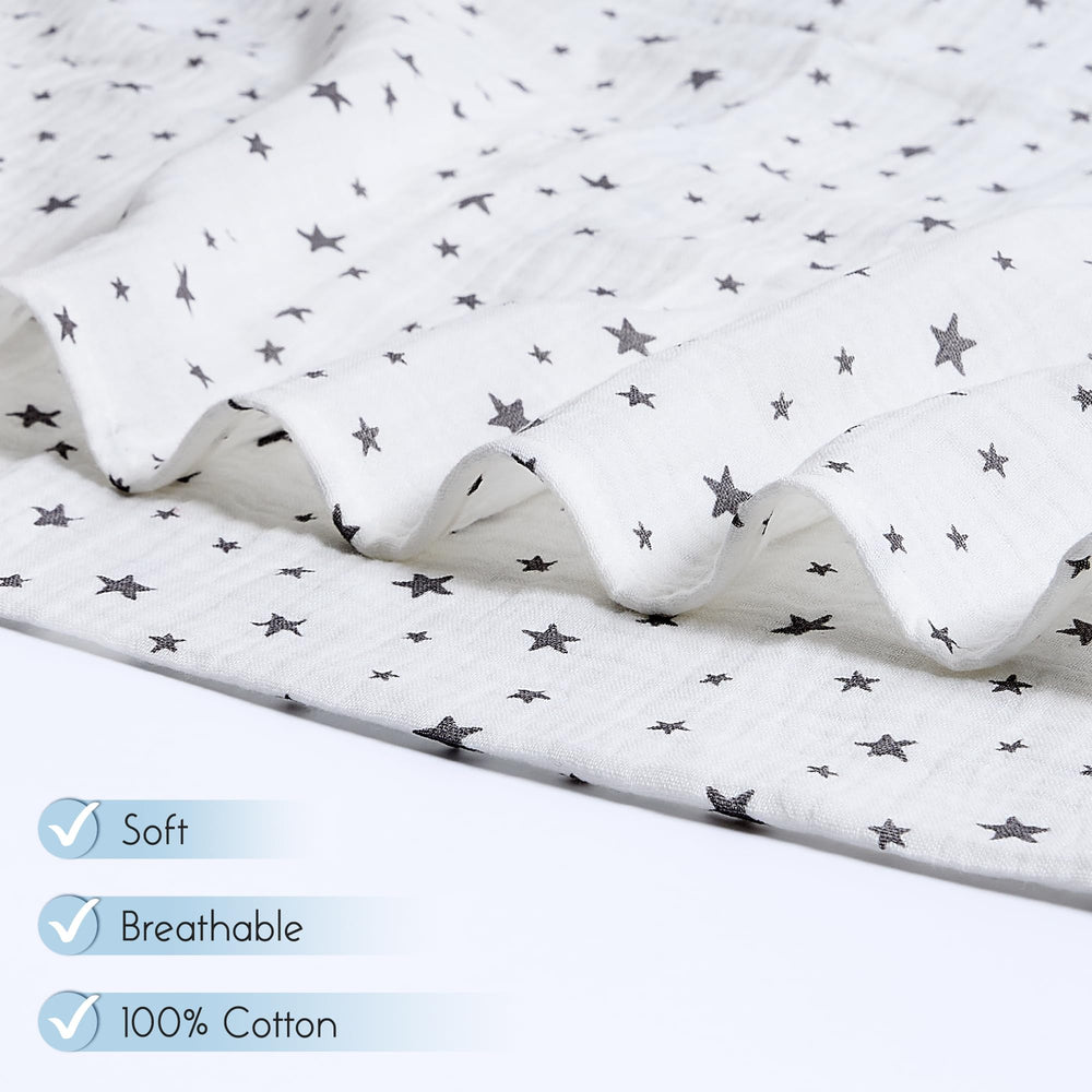 Meracorallo Muslin Swaddle blanket baby wrap in action showing versatile swaddle