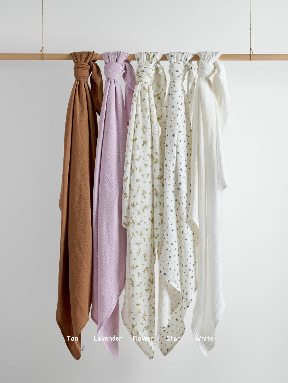 Meracorallo muslin swaddle blanket machine washable for easy care.