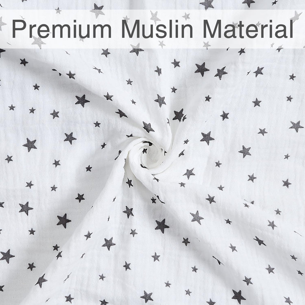 Meracorallo Muslin Swaddle blanket multi-use baby blanket for burping or changing