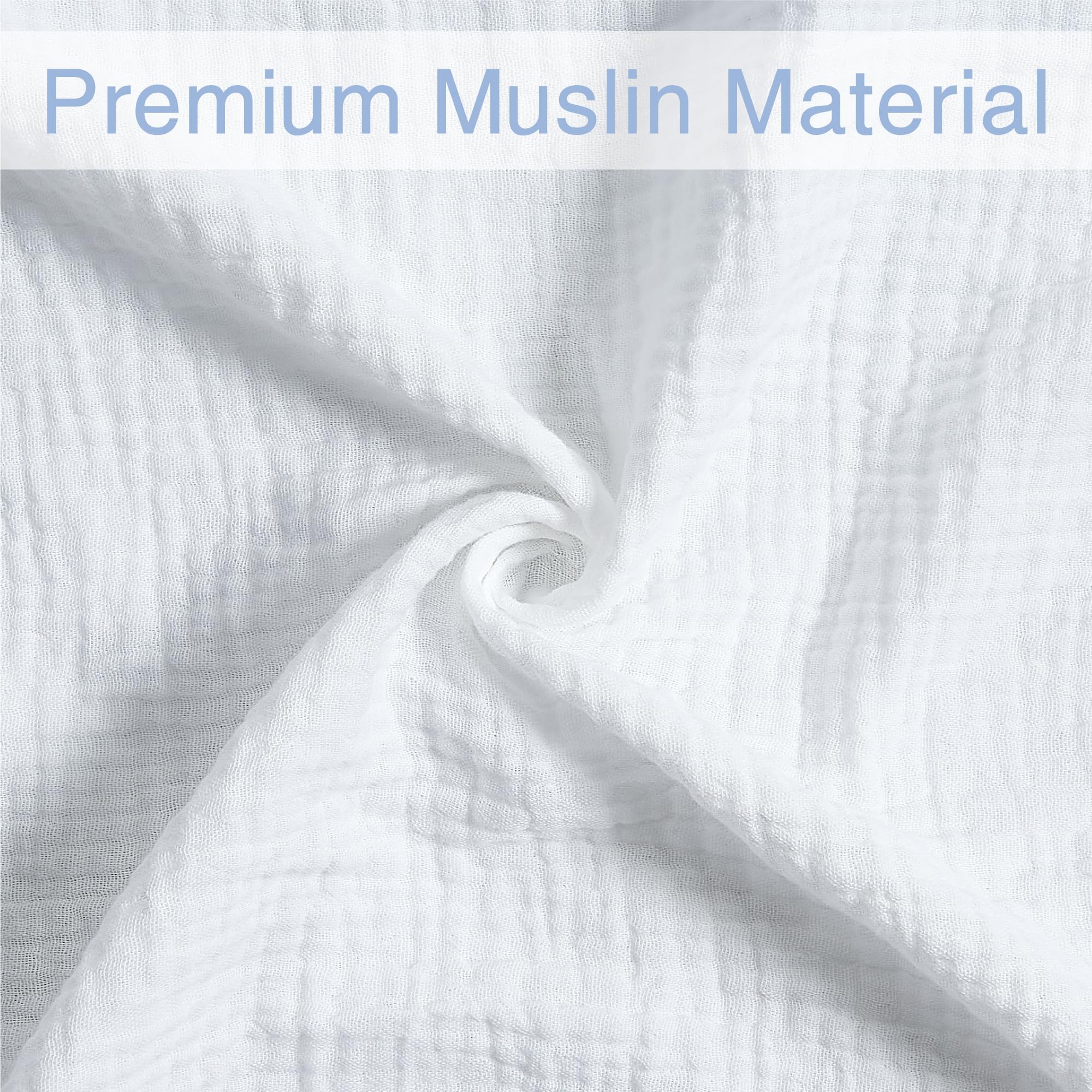 Meracorallo muslin swaddle blanket multi-use as burp cloth and changing cover.