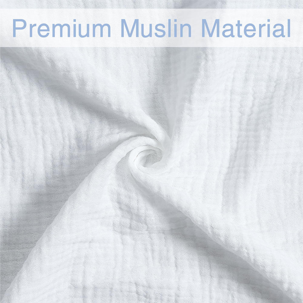 Meracorallo muslin swaddle blanket multi-use as burp cloth and changing cover.