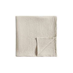 Meracorallo muslin swaddle blanket beige shows gentle, breathable cotton for baby comfort.