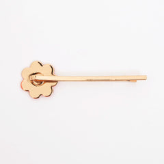 Meri Meri daisy enamel hair slides in gilt brass illuminate braids