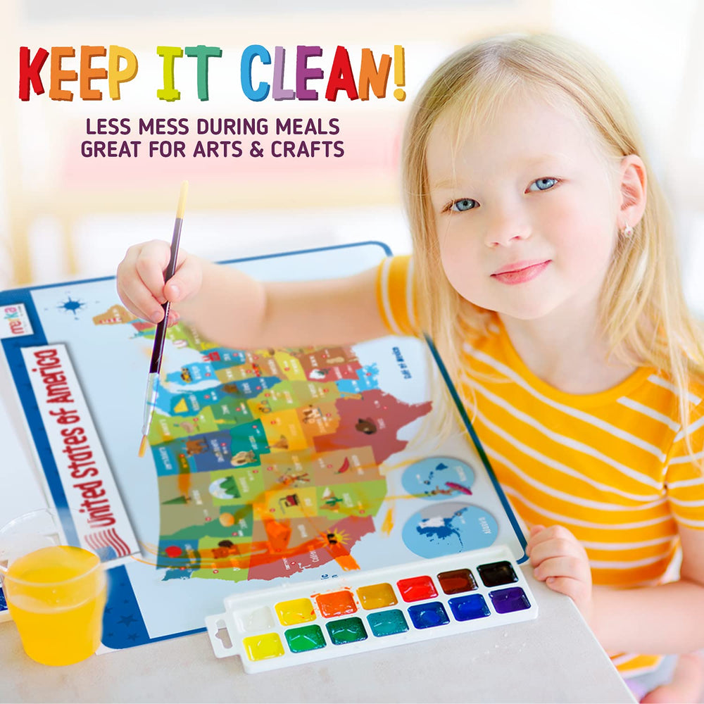 Merka 4-pack placemats are durable and easy to clean for busy homes and classrooms.