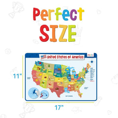 Merka United States Map Placemat is durable and easy to clean for busy family tables.