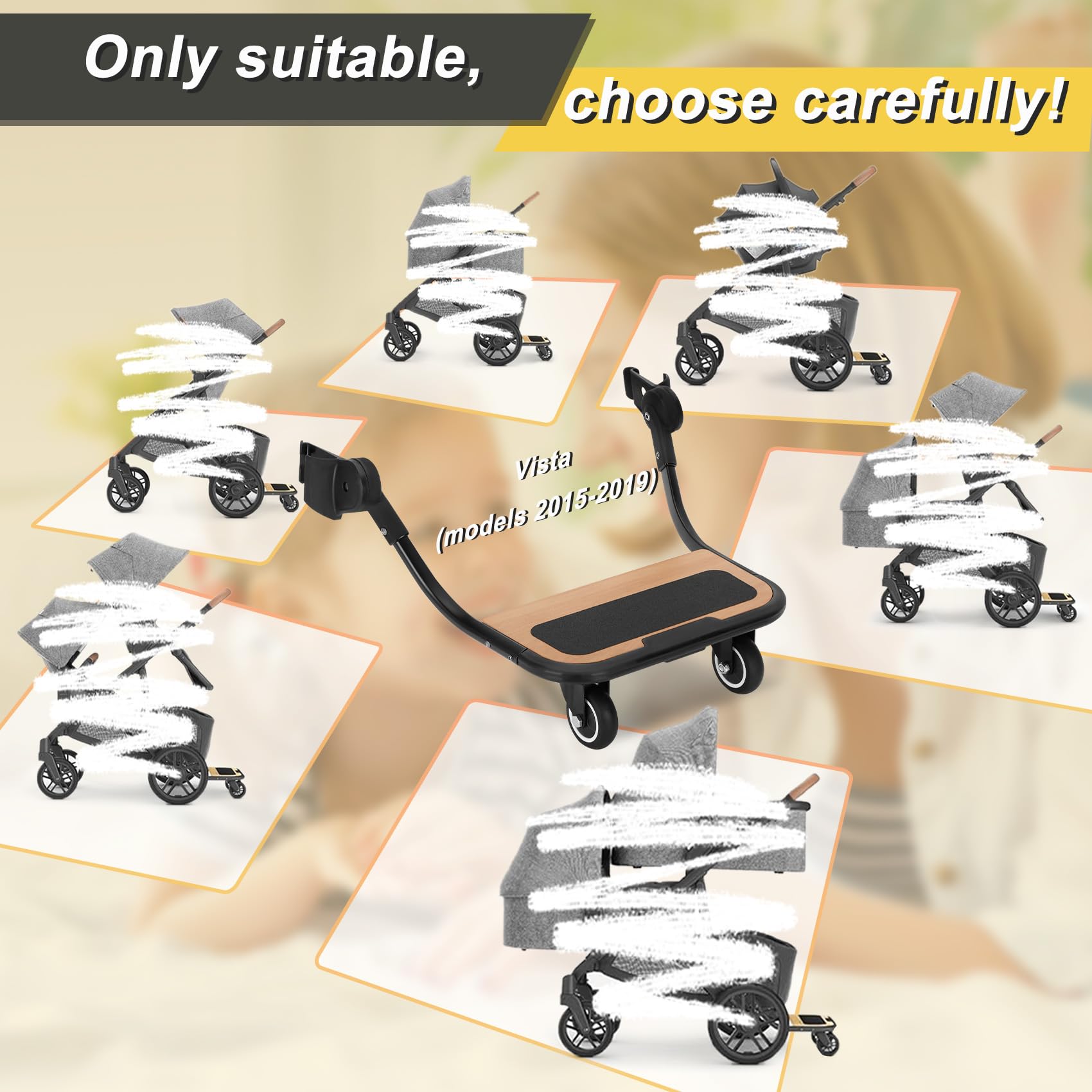 METALBEE piggyback board supports up to 60 pounds for growing kids.