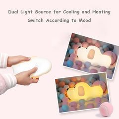 Metanthou LED silicone dog night light with brightness control for adjustable mood