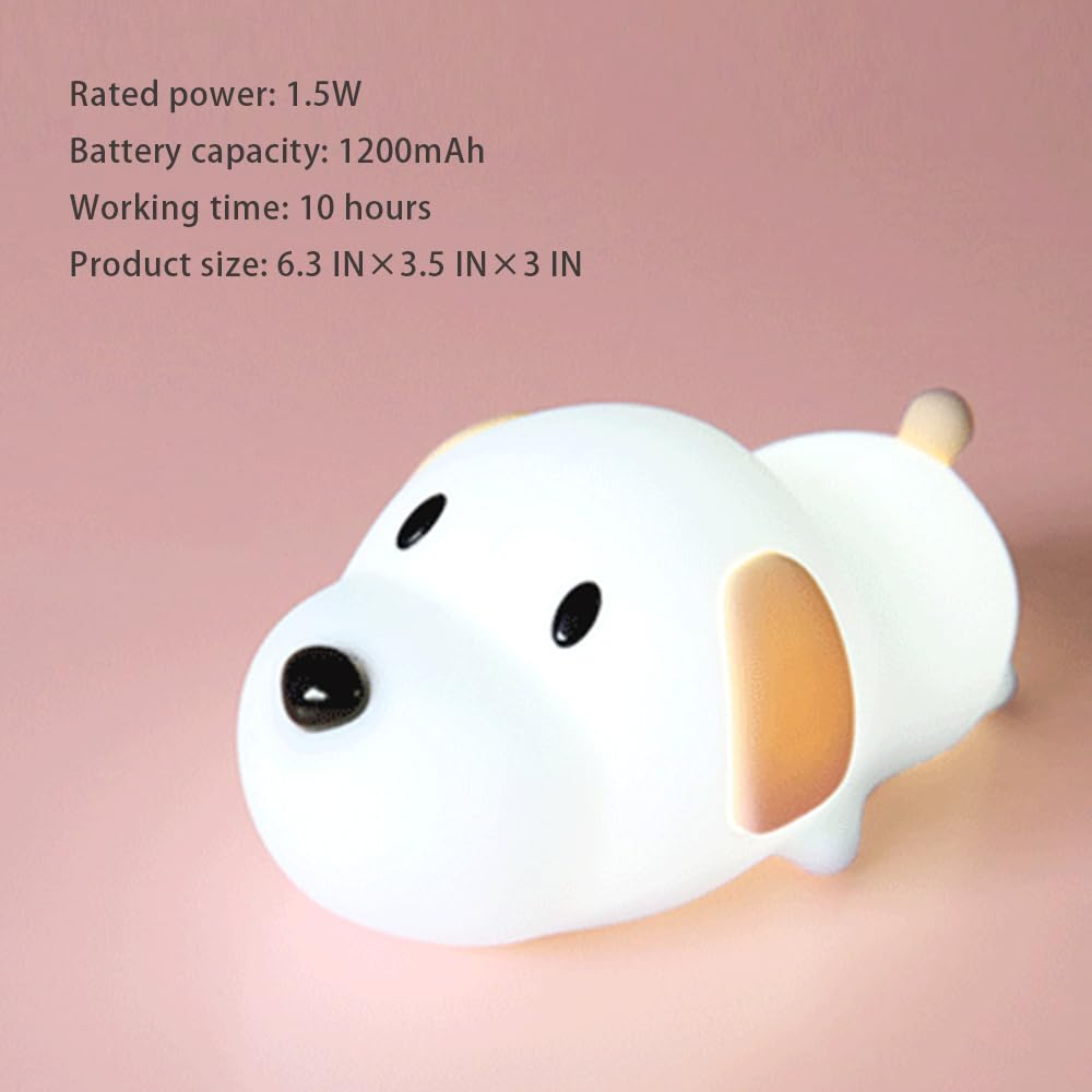 Metanthou LED silicone dog night light gift-ready packaging suitable for presents