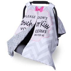 Metplus 2 in 1 car seat cover with peekaboo opening for quick checks on the go.