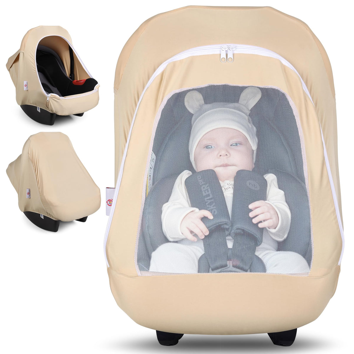 Metplus 2in1 car seat canopy on stroller offers versatile protection and privacy