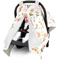 Metplus 2 in 1 car seat cover with peekaboo opening for easy baby checks.