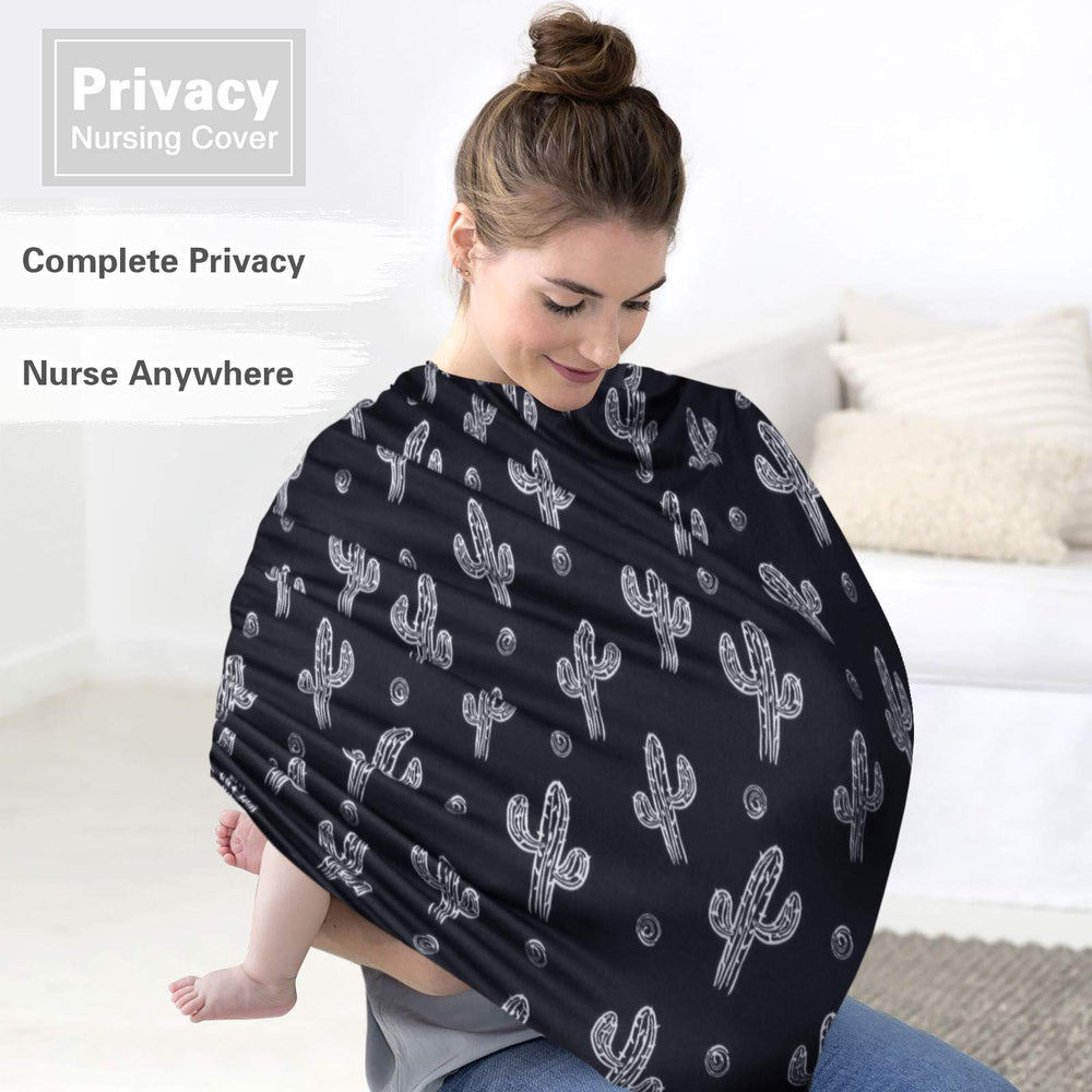 Metplus Black Cactus canopy worn as stroller shade for wind protection.