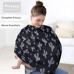 Metplus Black Cactus canopy worn as stroller shade for wind protection.