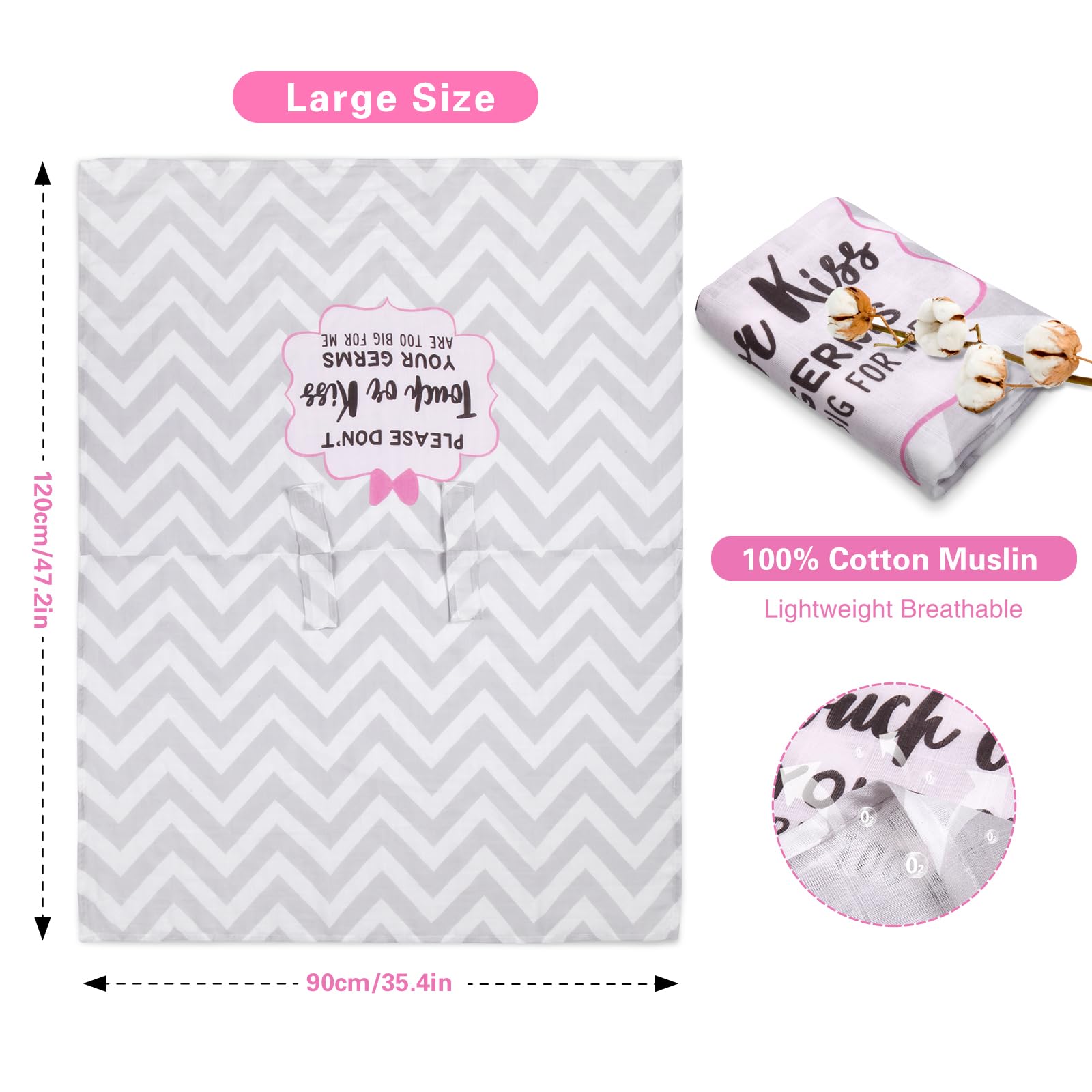 Metplus stylish baby shower gift with bright color and print appreciated by new moms.