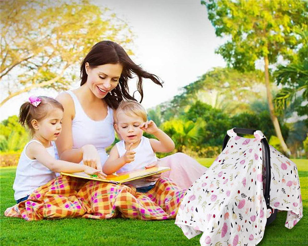 Metplus purple flower print makes a stylish baby shower gift for new moms.
