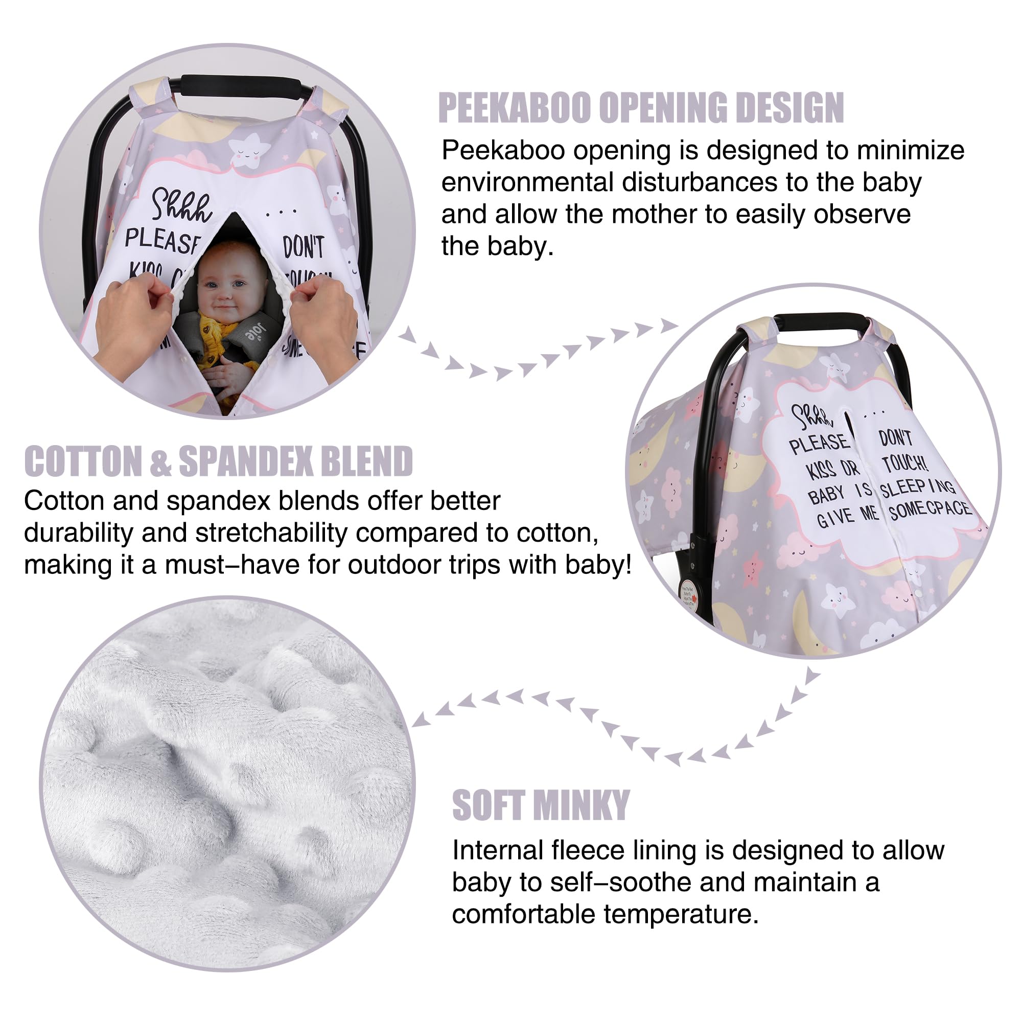 Metplus car seat cover provides 360° protection from sun, wind, and dust.