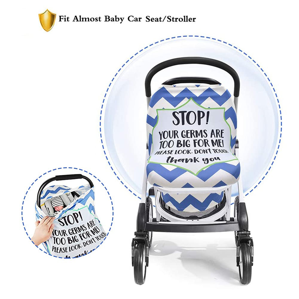 Metplus car seat cover dimensions image shows easy access and airflow.