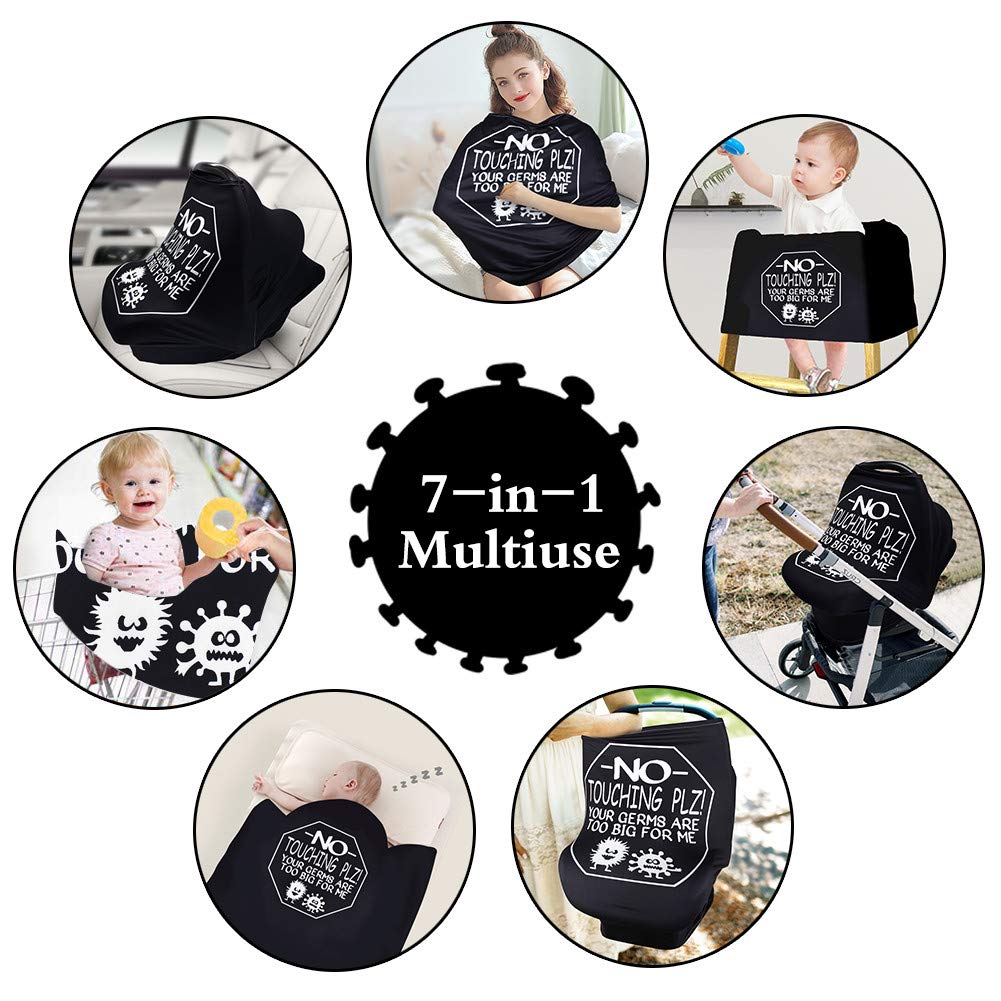Metplus car seat cover with large openings fits various seats and sizes.