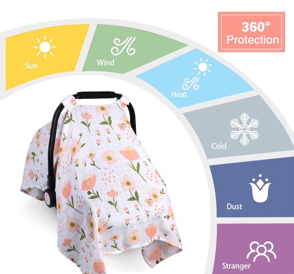 Metplus compact foldable carseat cover fits bags and goes everywhere.