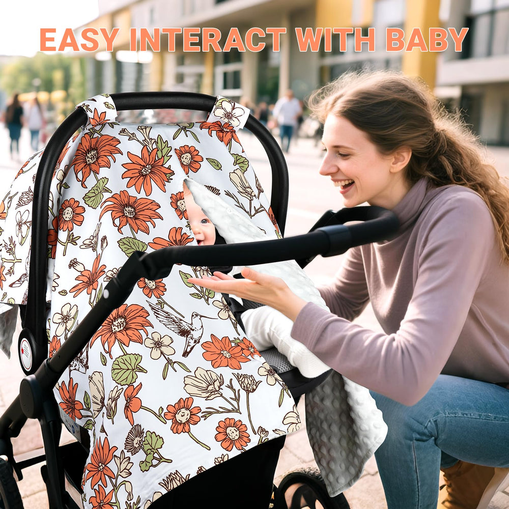 Metplus car seat cover installs in seconds with 2 adjustable velcro straps.